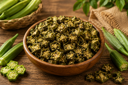 Kokan Essence Dried Okra (Bhindi) 50g | Natural Dehydrated Okra