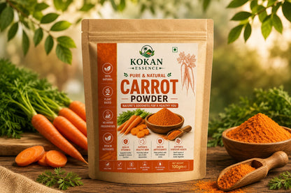 Carrot Powder 100g | 100% Pure & Natural | Kokan Essence